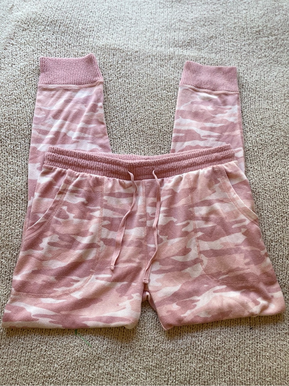 Splendid Pink Camo Jogger Pants - size medium